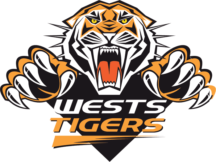 wests tigers 2000-pres primary logo iron on transfers for clothing